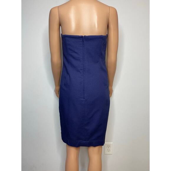 Lilly Pulitzer Vanna strapless Navy Nautical Mini Dress size 10 NWT - Picture 4 of 10